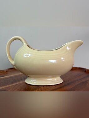 Vintage Pale Yellow Fiestaware Gravy Boat HLC EUC